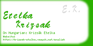 etelka krizsak business card