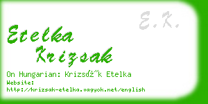 etelka krizsak business card